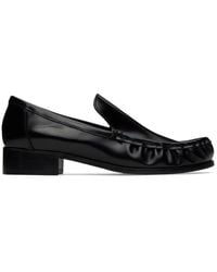 Acne Studios - Black Leather Loafers - Lyst