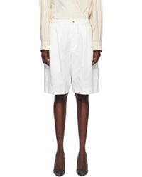COMME DES GARÇON BLACK - Polyester Twill Shorts - Lyst
