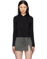 Dion Lee - Lustrous Shrunken Hoodie - Lyst
