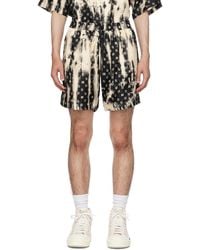 Amiri - Bleached M.a. Paisley Shorts - Lyst