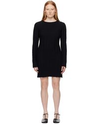 Filippa K - Black Rolled Edge Minidress - Lyst