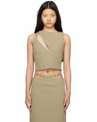 Paris Georgia Basics - Quilted Tank Top - Lyst