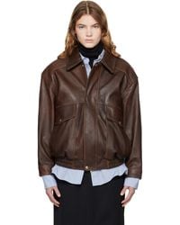 DUNST - Oversized Vintage Leather Jacket - Lyst