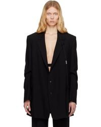 Ann Demeulemeester - ブラック Agnes High Comfort テーラードジャケット - Lyst