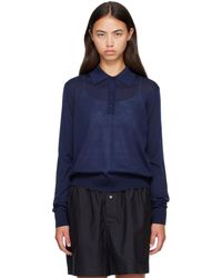 Loulou de Saison - Miles Long Sleeve Polo - Lyst