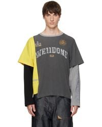 we11done - Patchwork Layered Long-Sleeve T-Shirt - Lyst
