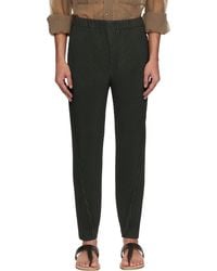 Homme Plissé Issey Miyake - Pantalon Pleats Bottoms 2 Vert - Lyst