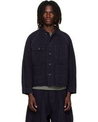 Needles - Crocodile Jacquard Short Denim Jacket - Lyst