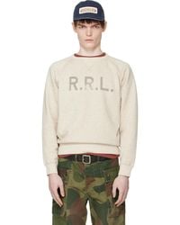 RRL - Logo Fleece Sweatshirt - Lyst