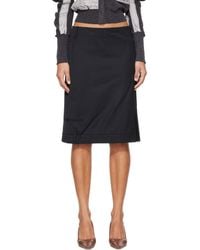 OPEN YY - Tailored Trouser Midi Skirt - Lyst