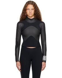 Dion Lee - Haydenshapes By Ssense Exclusive Black & Gray Long Sleeve T-shirt - Lyst