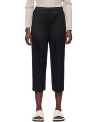 Pleats Please Issey Miyake - Black Monthly Colors December Trousers - Lyst