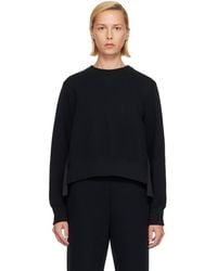Sacai - Sponge Sweat & Cotton Poplin Sweatshirt - Lyst