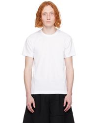 Comme des Garçons - ホワイト ロゴプリント Tシャツ - Lyst