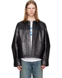Helmut Lang - Bonded Leather Jacket - Lyst