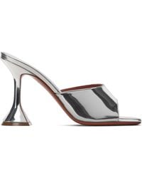 AMINA MUADDI - Ssense Exclusive Lupita Slipper 95 Heeled Sandals - Lyst
