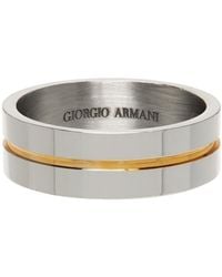 Giorgio Armani Bicolor Ring - Metallic