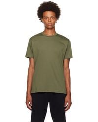 Sunspel - Khaki Riviera T-shirt - Lyst