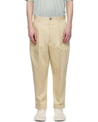 Ami Paris - Cotton Carrot Oversized Trousers - Lyst
