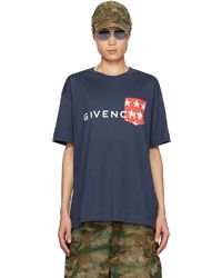 Givenchy - ネイビー ポケットtシャツ - Lyst