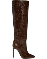Paris Texas - Brown Croc Stiletto Boots - Lyst