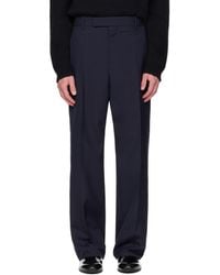 Jil Sander - Wool Poplin Trousers - Lyst