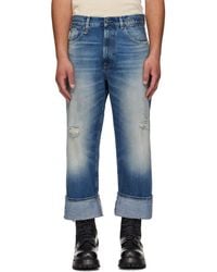 R13 - Cuffed X-Boyfriend Jeans - Lyst