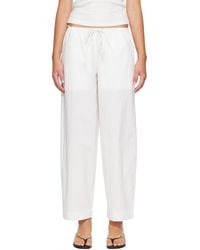 St. Agni - Fine Rouleau Crop Trousers - Lyst