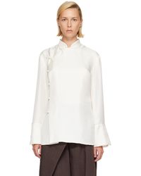 Rohe - Pankou Closure Silk Shirt - Lyst
