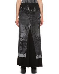 Jean Paul Gaultier - トロンプルイユ マキシスカート - Lyst