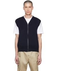 Comme des Garçons - Navy Lochaven Of Scotland Edition Vest - Lyst