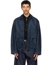 Lemaire - Boxy Denim Jacket - Lyst