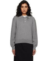 DUNST - Cashmere Collared Polo - Lyst