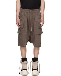 Rick Owens - Taupe Tower Creatch Cargo Pods Shorts - Lyst