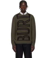 Burberry - Logo Wool Sweater - Lyst