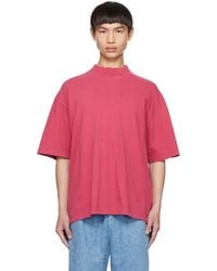 Acne Studios - Red Embossed T-shirt - Lyst