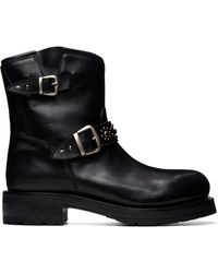 Second/Layer - Bottes Rider Noires - Lyst