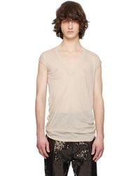 Rick Owens - Temple Deep V Sl T-Shirt - Lyst