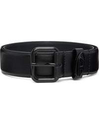 DIESEL - 3.9Cm Logo-Plaque Embellished Leather Belt - Lyst