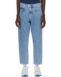 HUGO - Blue Faded Jeans - Lyst