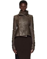 Rick Owens - Tower Buttoned Naska Leather Jacket - Lyst