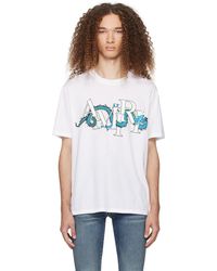 Amiri - T-shirt cny blanc à image à logo - Lyst
