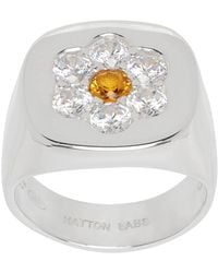 Hatton Labs - Daisy Signet Ring - Lyst