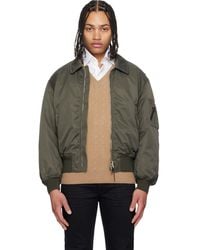 Tom Ford - Satin Nylon Flight Bomber Jacket - Lyst