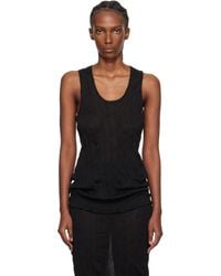 TOTEME - Crinkled Knit Tank Top - Lyst