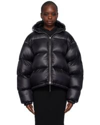 Jil Sander - Black Hooded Down Jacket - Lyst