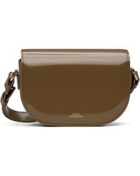 A.P.C. - Khaki 'Le B Side' Small Bag - Lyst