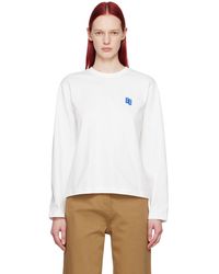 Adererror - Significantコレクション ホワイト ロゴパッチ 長袖tシャツ - Lyst
