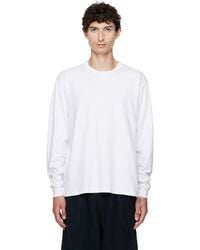 Les Tien - Heavyweight Binded Neck Classic Long Sleeve T-Shirt - Lyst