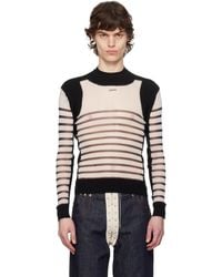 Jean Paul Gaultier - 'The Bi-Material Marinière' Sweater - Lyst